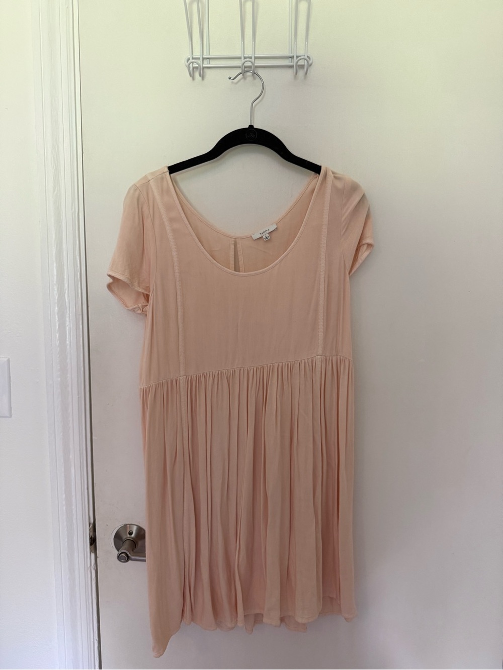 Talula Blush Pink Short Sleeve Babydoll Mini Dress